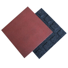 Color Differen Thickness Rubber Tile Floor Mat